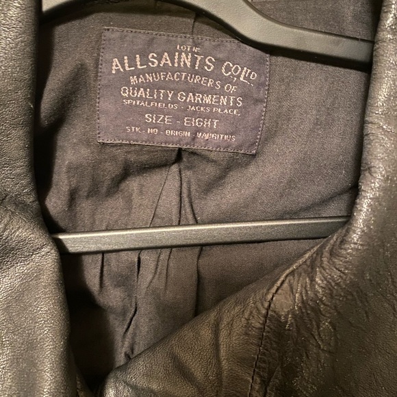 COPY - All saints leather jacket - Picture 7 of 8
